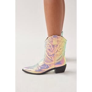 Urban Outfitters Fallen Reptile Cowboy Boot Size 6